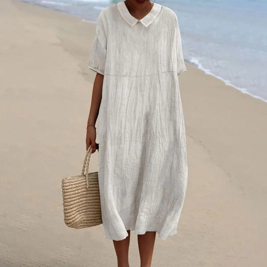 EM | Midikleid mit V-Ausschnitt