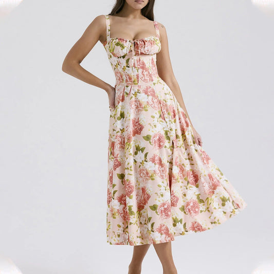 EM | Bedrucktes langes Sommerkleid