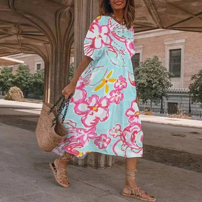 EM | Bedrucktes Midikleid in A-Linie