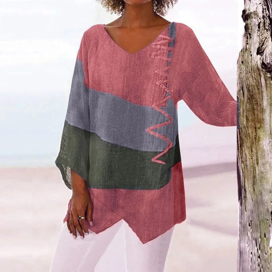 EM | Elegantes dreifarbiges Sommerhemd