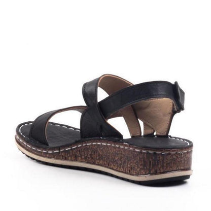 EM | Bequeme Keilsandalen mit verstellbaren Riemen