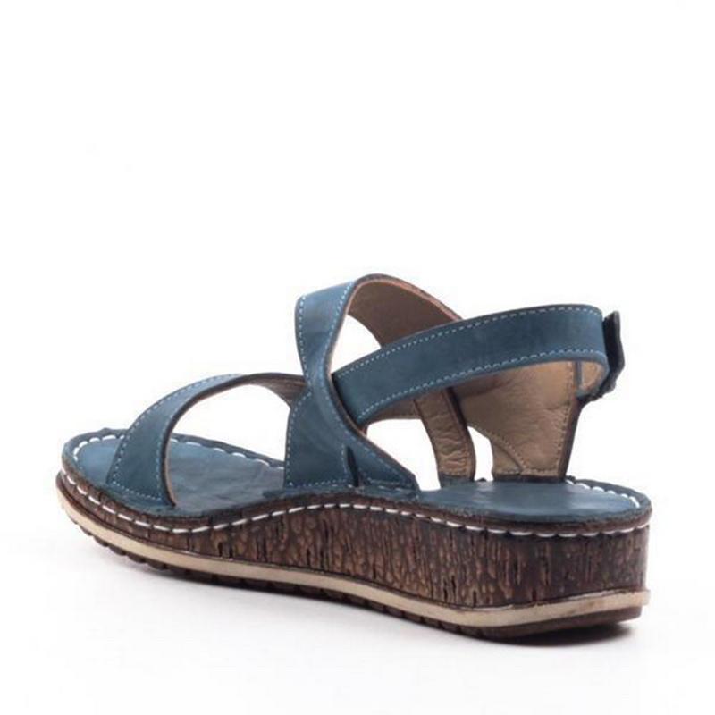 EM | Bequeme Keilsandalen mit verstellbaren Riemen