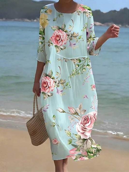 EM | Maxikleid mit Blumenmuster
