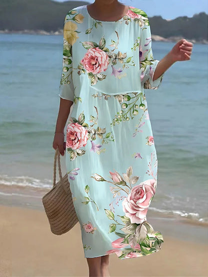 EM | Maxikleid mit Blumenmuster