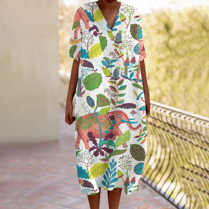EM | Maxikleid mit Blumenmuster