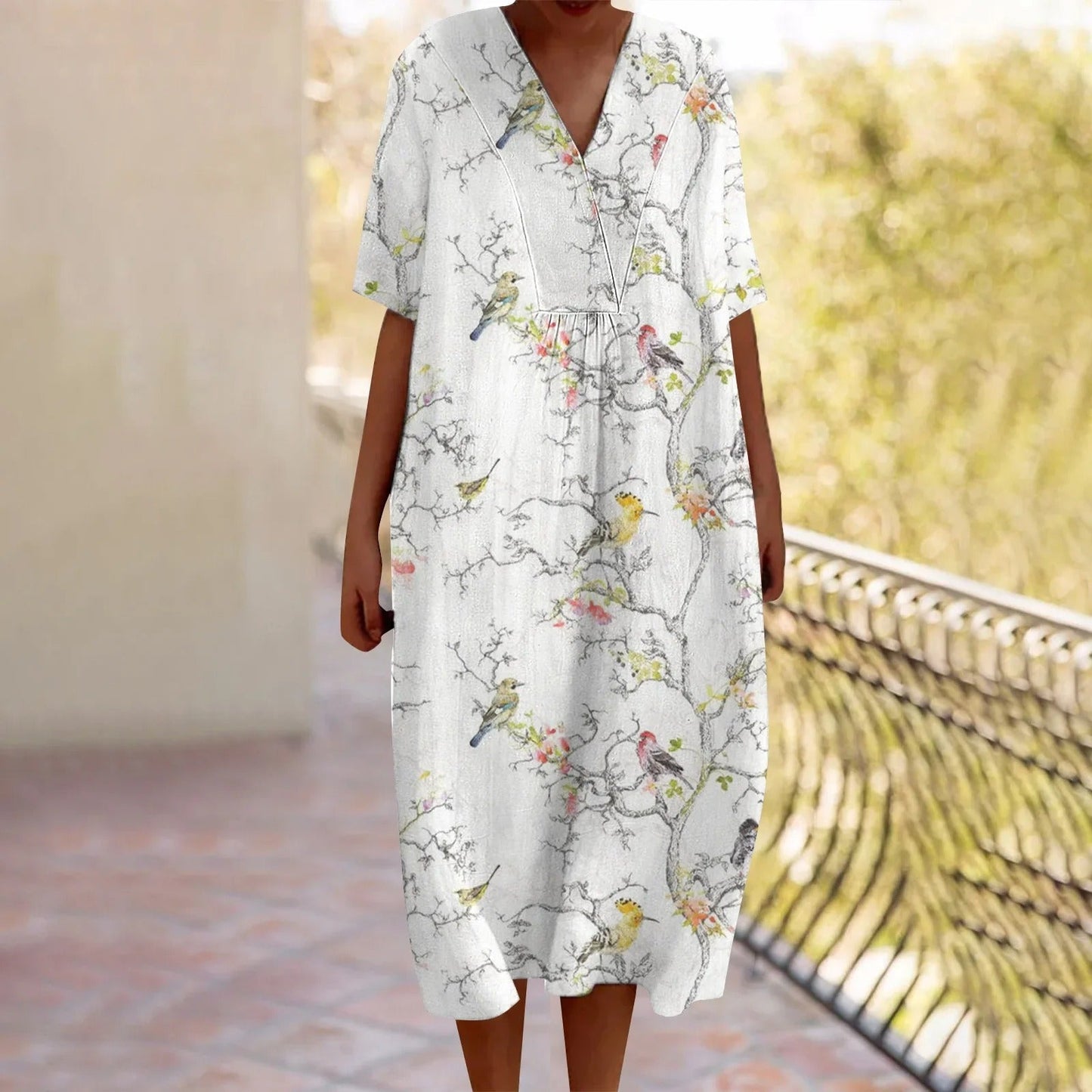EM | Maxikleid mit Blumenmuster