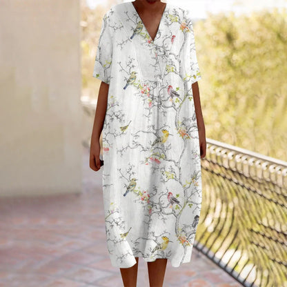 EM | Maxikleid mit Blumenmuster