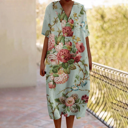 EM | Maxikleid mit Blumenmuster