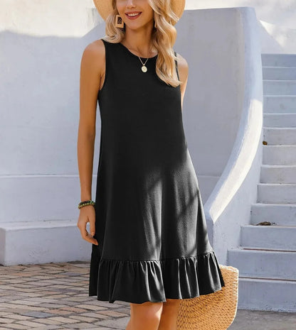 EM | Boho Print Shift Midi Kleid