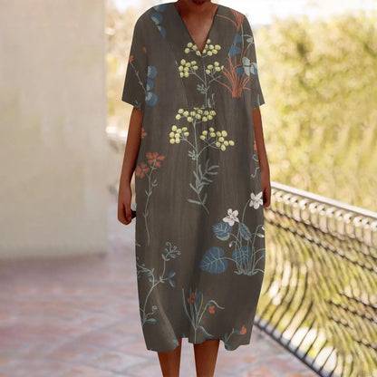 EM | Maxikleid mit Blumenmuster