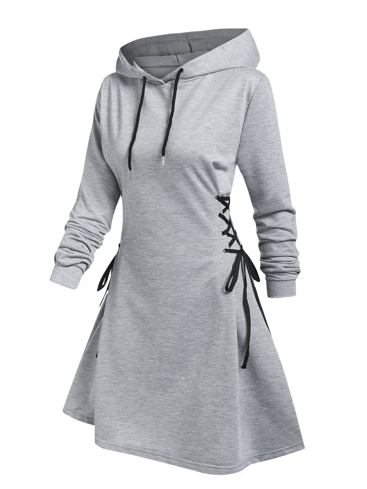 EM | Lässig-schickes Kapuzen Midikleid